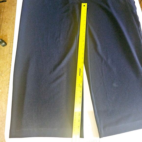 Adrianna Papell Chiffon and Crepe Sleeveless Jumpsuit Midnight Plus Size 20 3249 - Picture 9 of 12